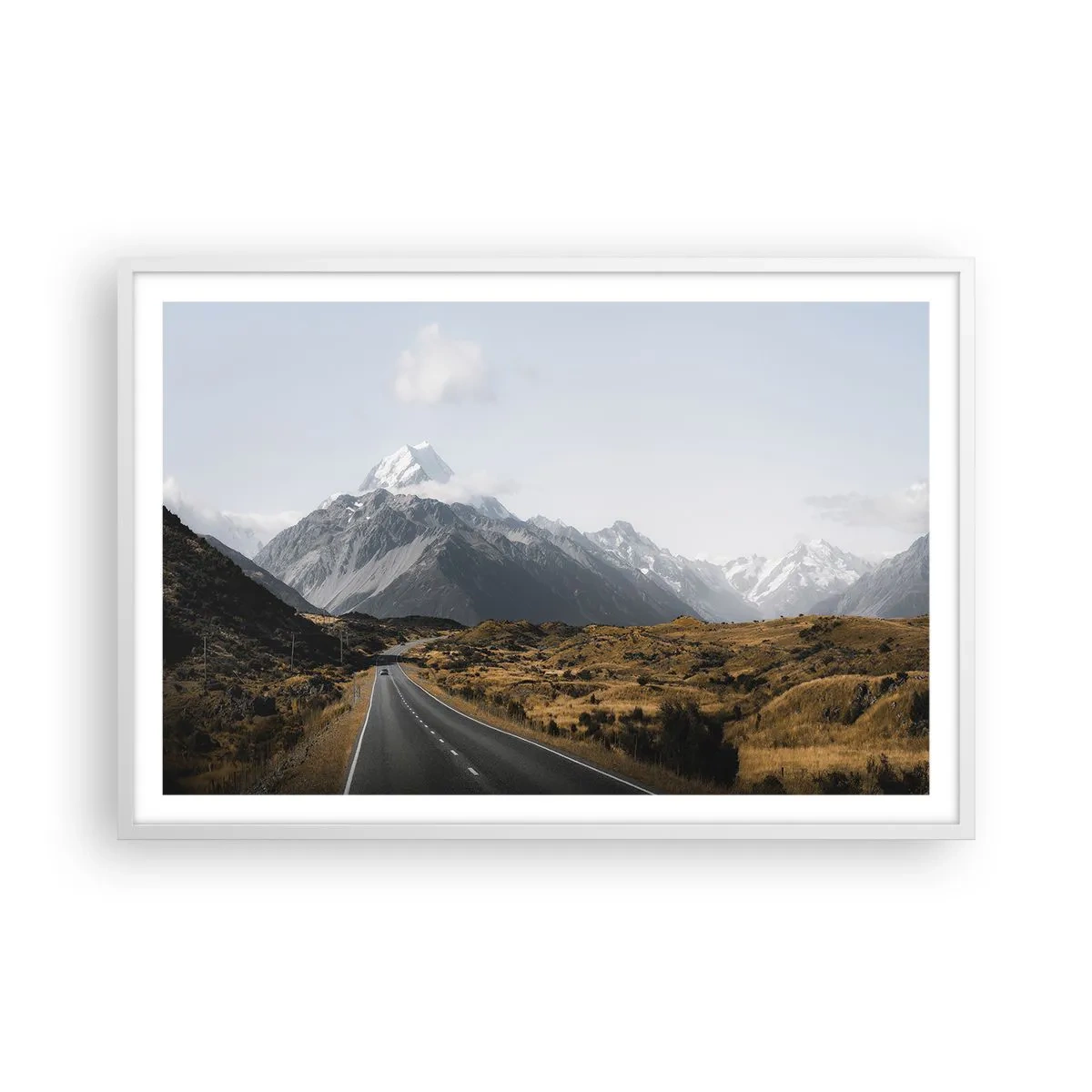 Plakat i hvid ramme - Vejen til hjerte - 91x61 cm