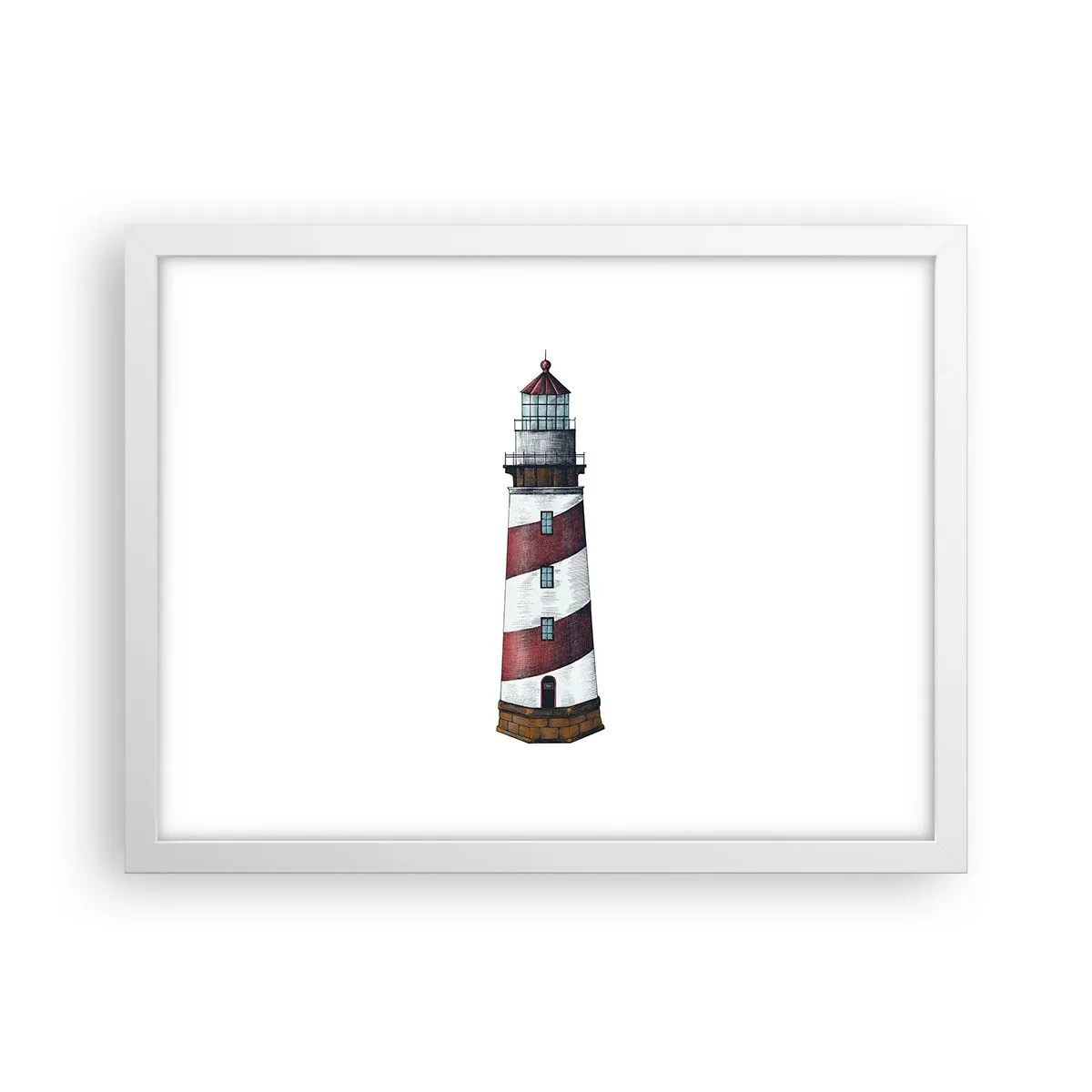 Plakat i hvid ramme - Altid på vagt - 40x30 cm