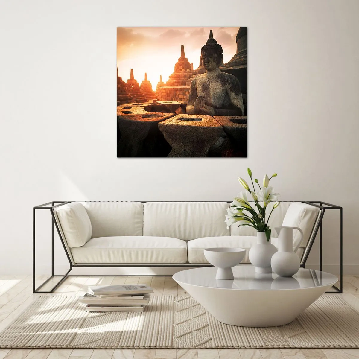 Billede på glas - Vejr med stor visdom - 30x30 cm