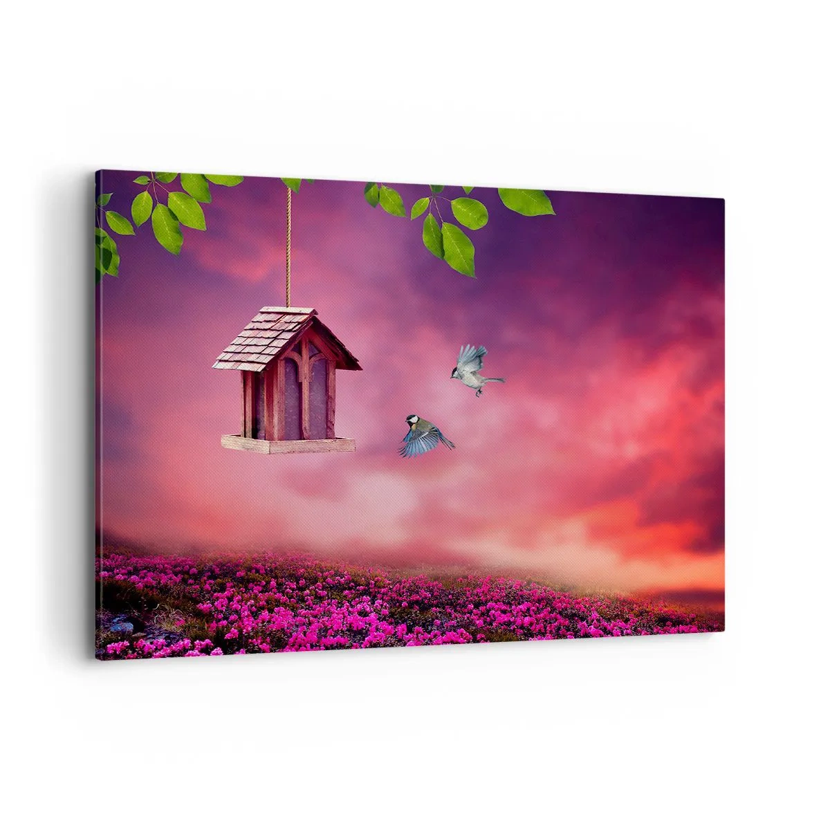 Lærredstryk - Billede på lærred - Invitation til middag - 100x70 cm