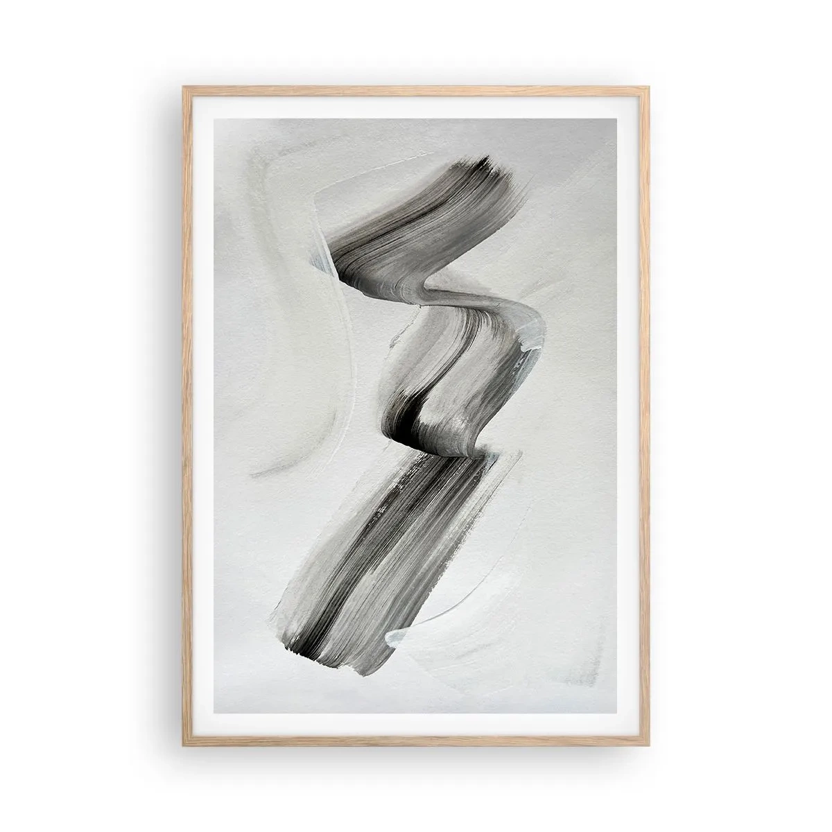 Plakat i ramme af lyst egetræ - Bare for sjov - 70x100 cm