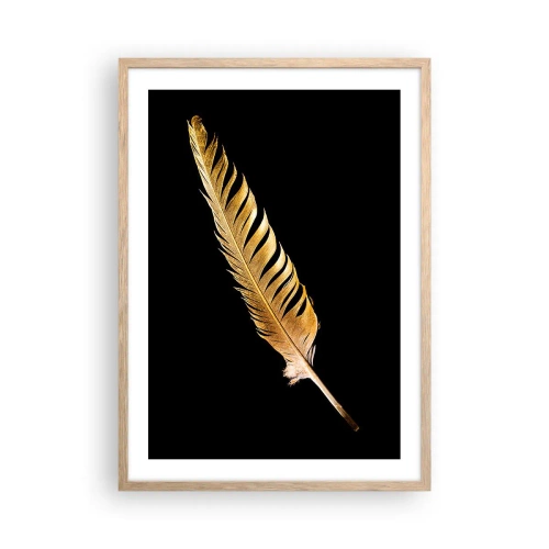 Plakat i ramme af lyst egetræ - Det er ikke nogen ringe præstation, at den... - 50x70 cm