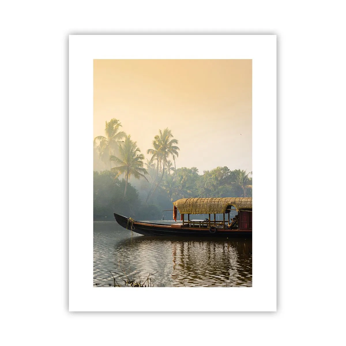 Plakat - Hus ved floden - 30x40 cm