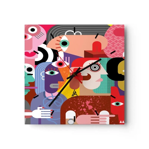 Vægur, Uret - Vi fra hr. Picasso - 30x30 cm