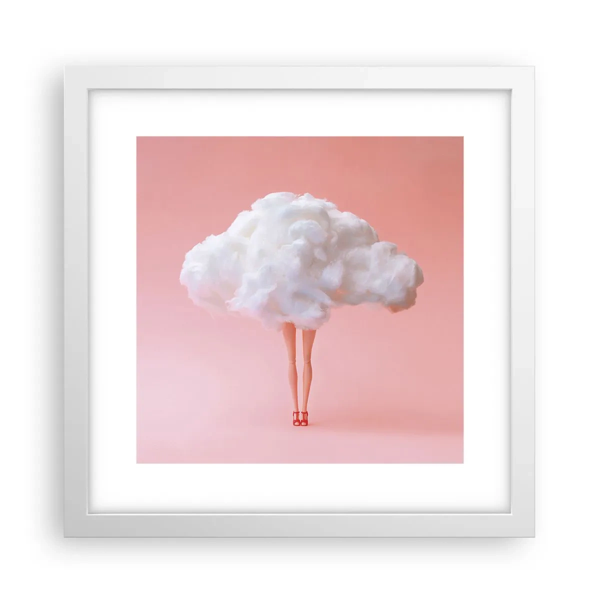 Plakat i hvid ramme - Et sødt løfte - 30x30 cm