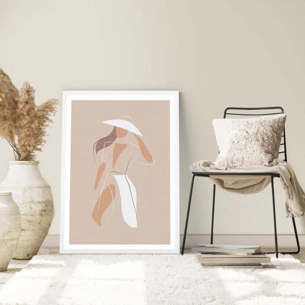 Plakat i hvid ramme - Mode er sjovt - 30x40 cm