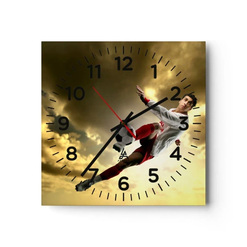 Vægur, Uret - Fodboldhimlen - 30x30 cm