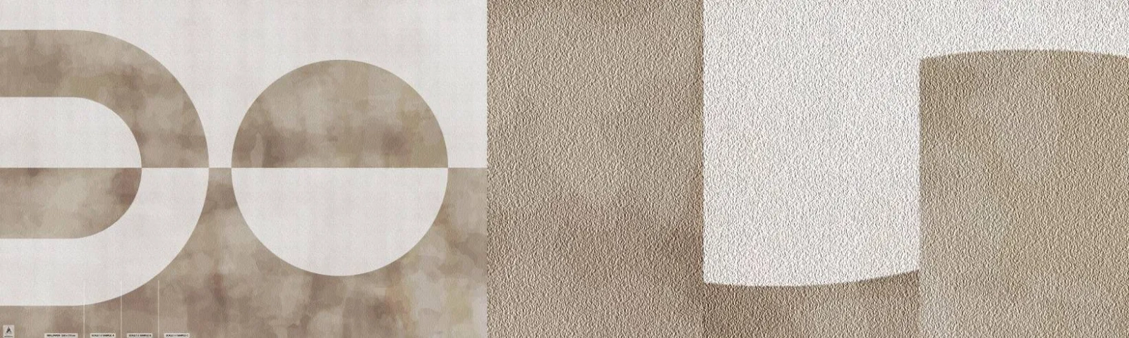 Fototapet Prøve Standard Eco - Ligheder og forskelle - Minimalisme, Lyse, Former - 100x30 cm