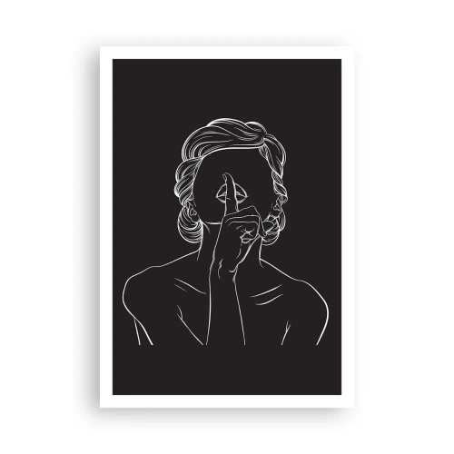 Plakat - Skønhed blomstrer i stilhed - 70x100 cm