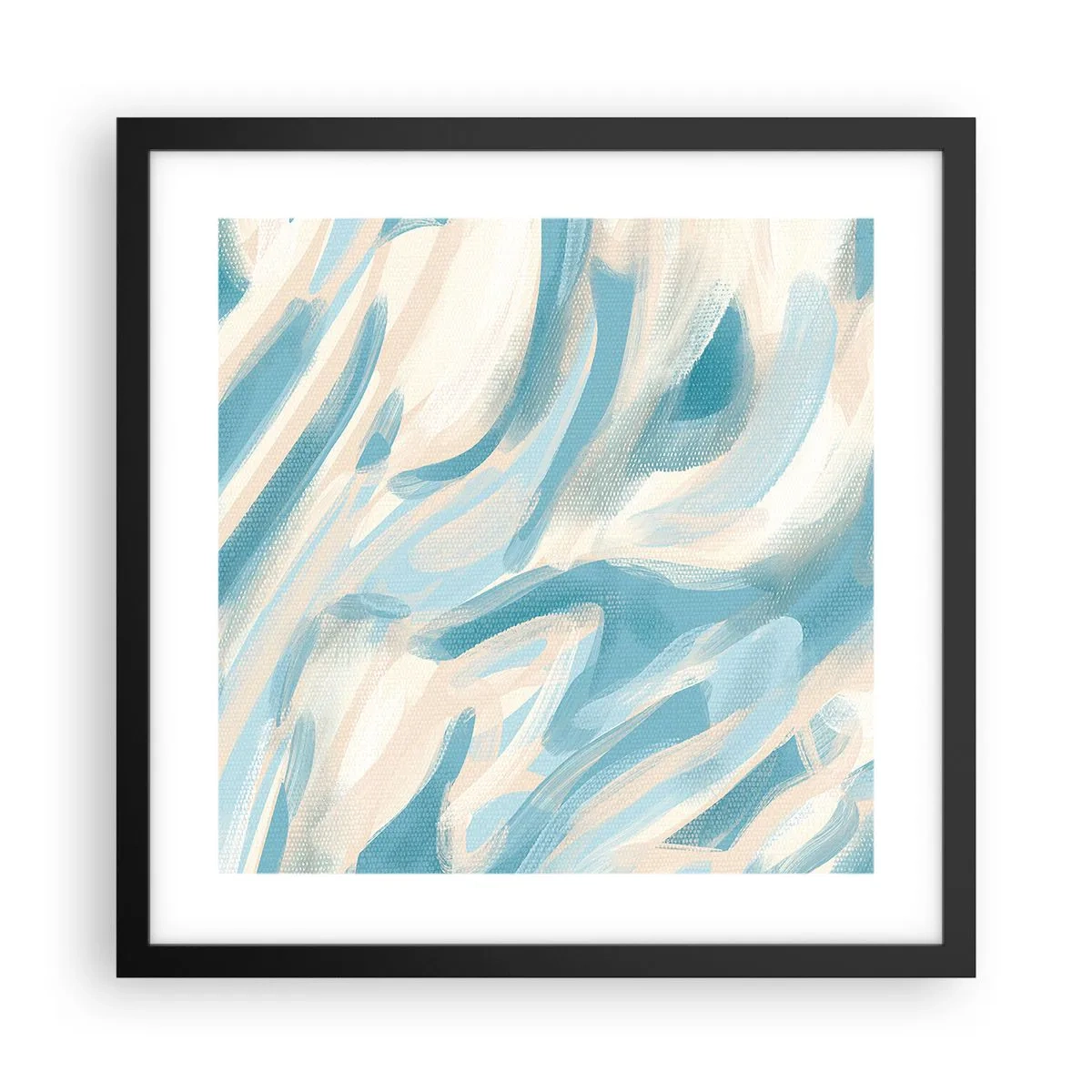 Plakat i sort ramme - Forårsbriser - 40x40 cm