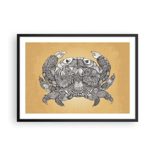 Plakat i sort ramme - Fortællinger om hr. krabbe - 70x50 cm