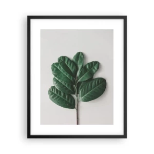 Plakat i sort ramme - Tegning af selve naturen - 40x50 cm