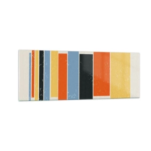 Billede på glas - Optagelse af musik - 140x50 cm