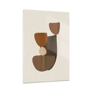 Billede på glas - Sammensætning i bronze - 50x70 cm