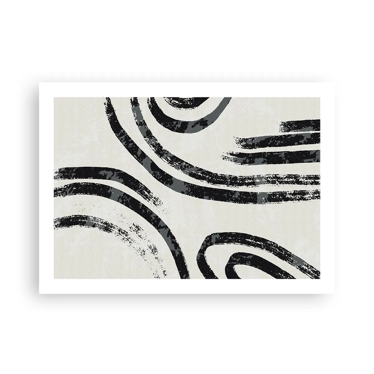 Plakat - Halvt stoppet - 70x50 cm