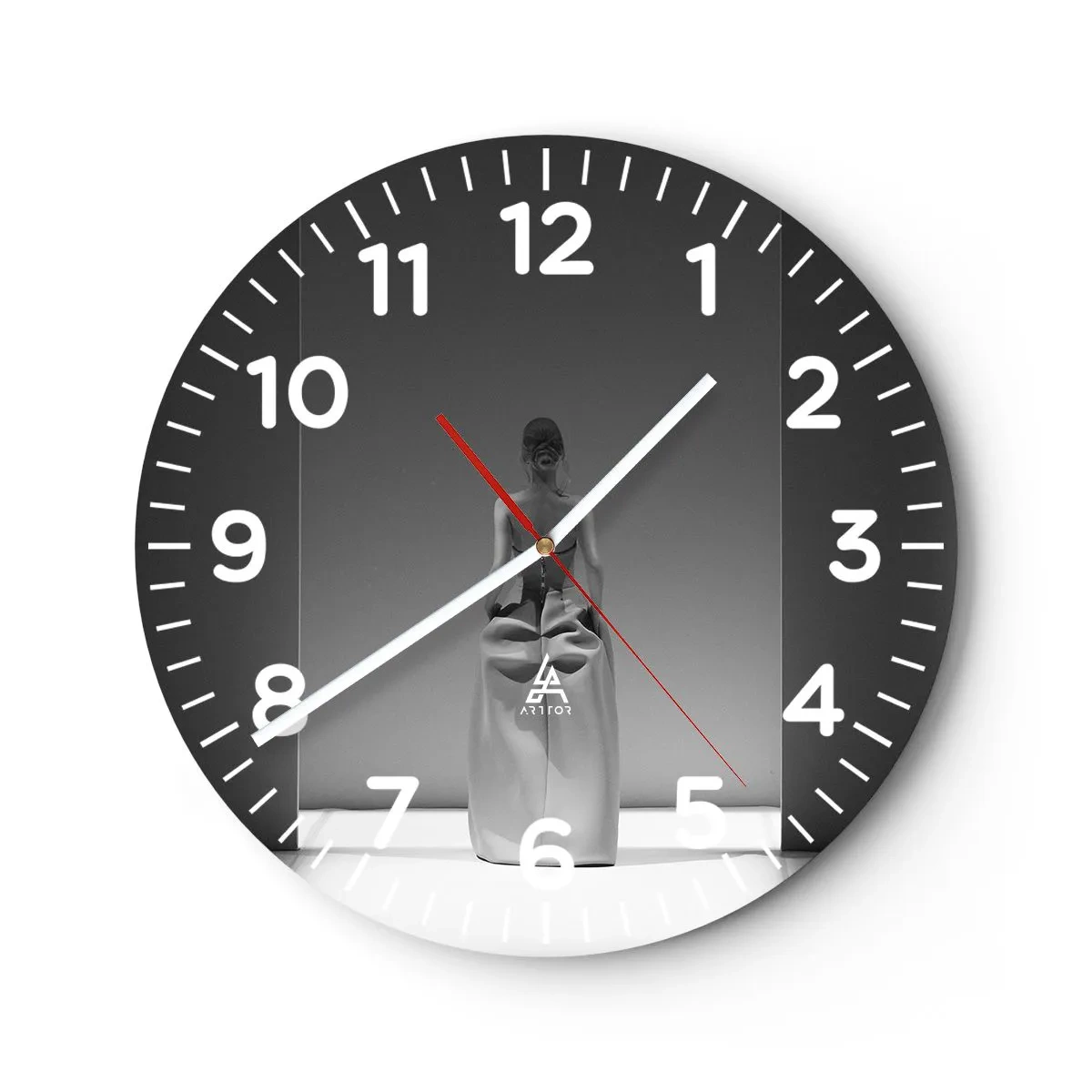 Vægur, Uret - Raffineret enkelhed - 40x40 cm