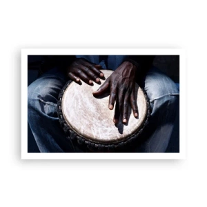 Plakat - Lev i takt med din rytme - 91x61 cm