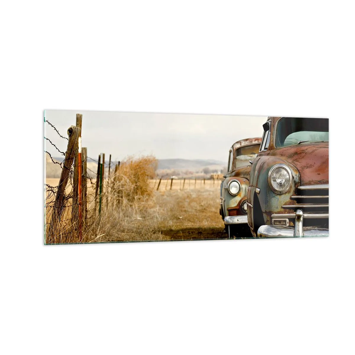 Billede på glas - Et velfortjent hvil - 100x40 cm