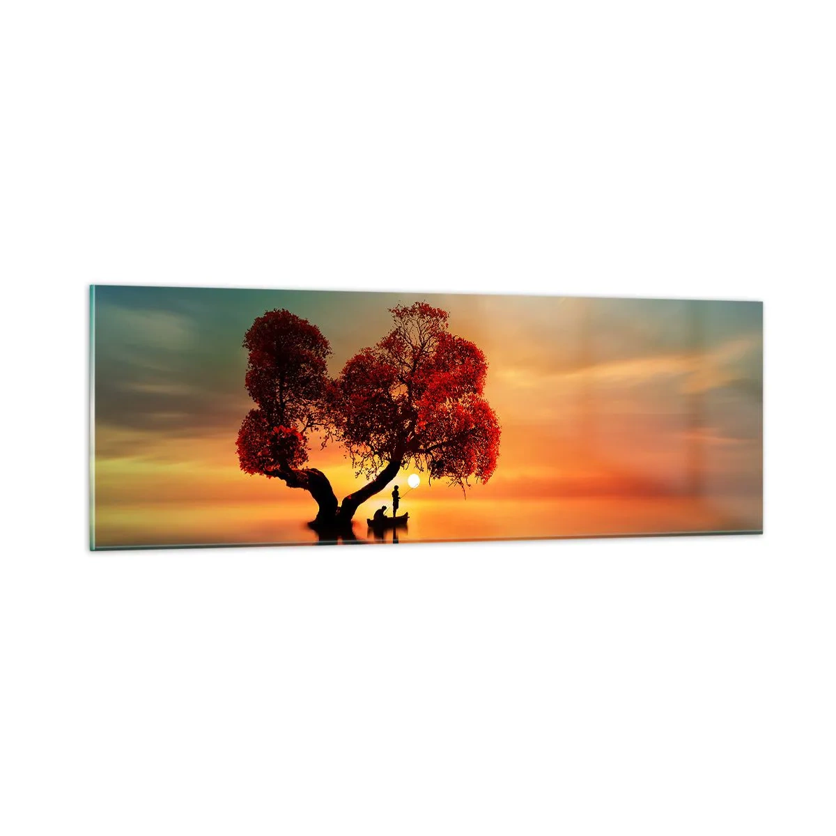 Billede på glas - Fjern og tavs verdensløshed - 90x30 cm