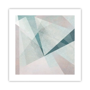 Plakat - Rolig og alligevel dynamisk - 40x40 cm