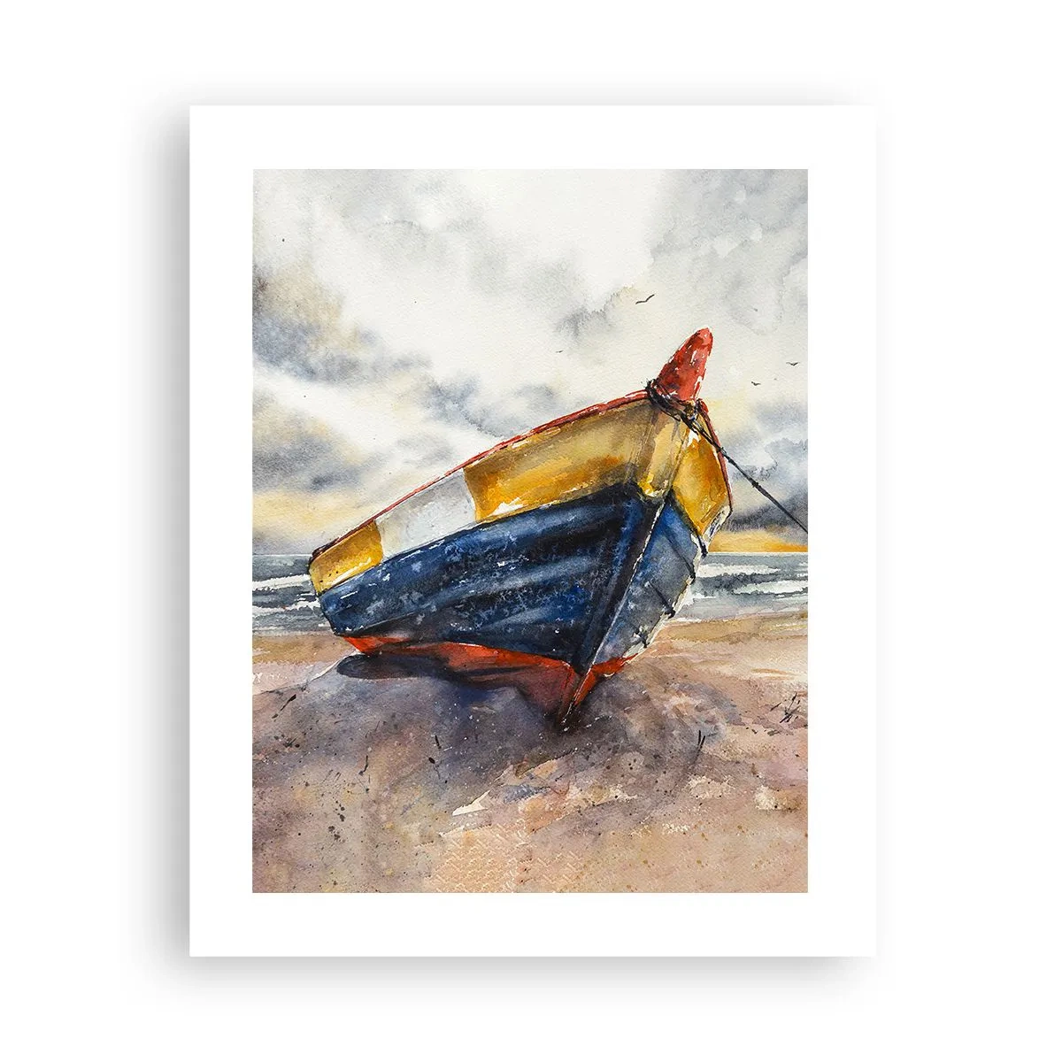 Plakat - Hvile på stranden - 40x50 cm