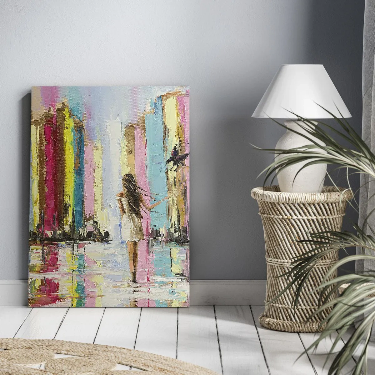 Lærredstryk - Billede på lærred - Følg mig - 65x120 cm