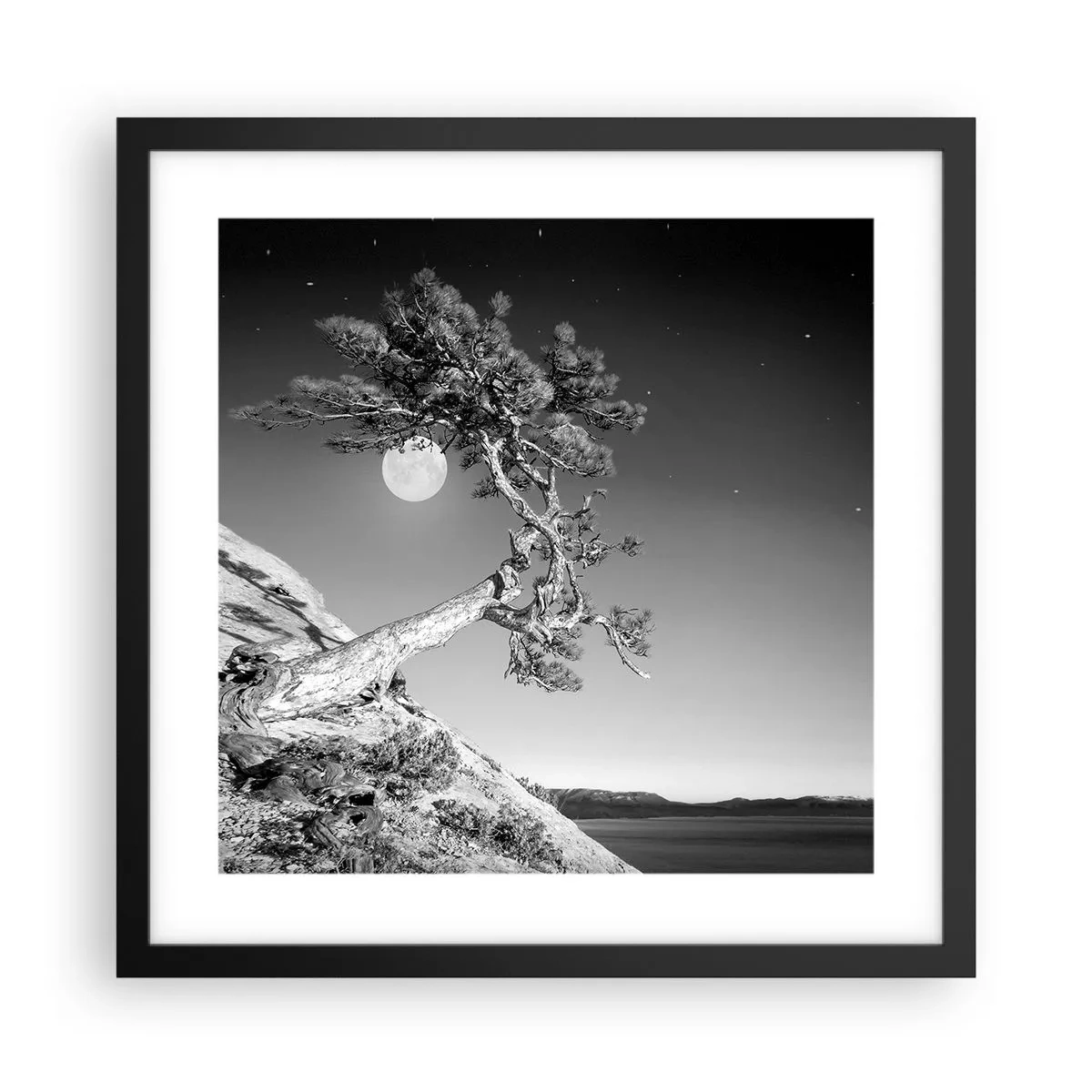 Plakat i sort ramme - Den sejrrige kriger - 40x40 cm