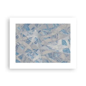 Plakat - I en gråblå labyrint - 40x30 cm