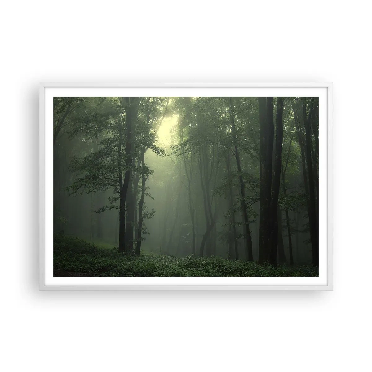 Plakat i hvid ramme - Før han vågner op - 100x70 cm