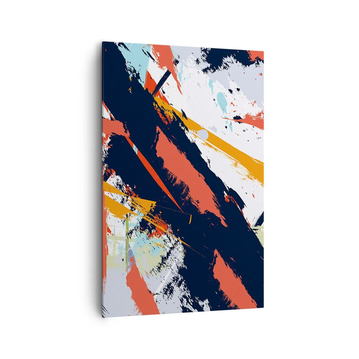 Lærredstryk - Billede på lærred - Dynamisk sammensætning - 80x120 cm