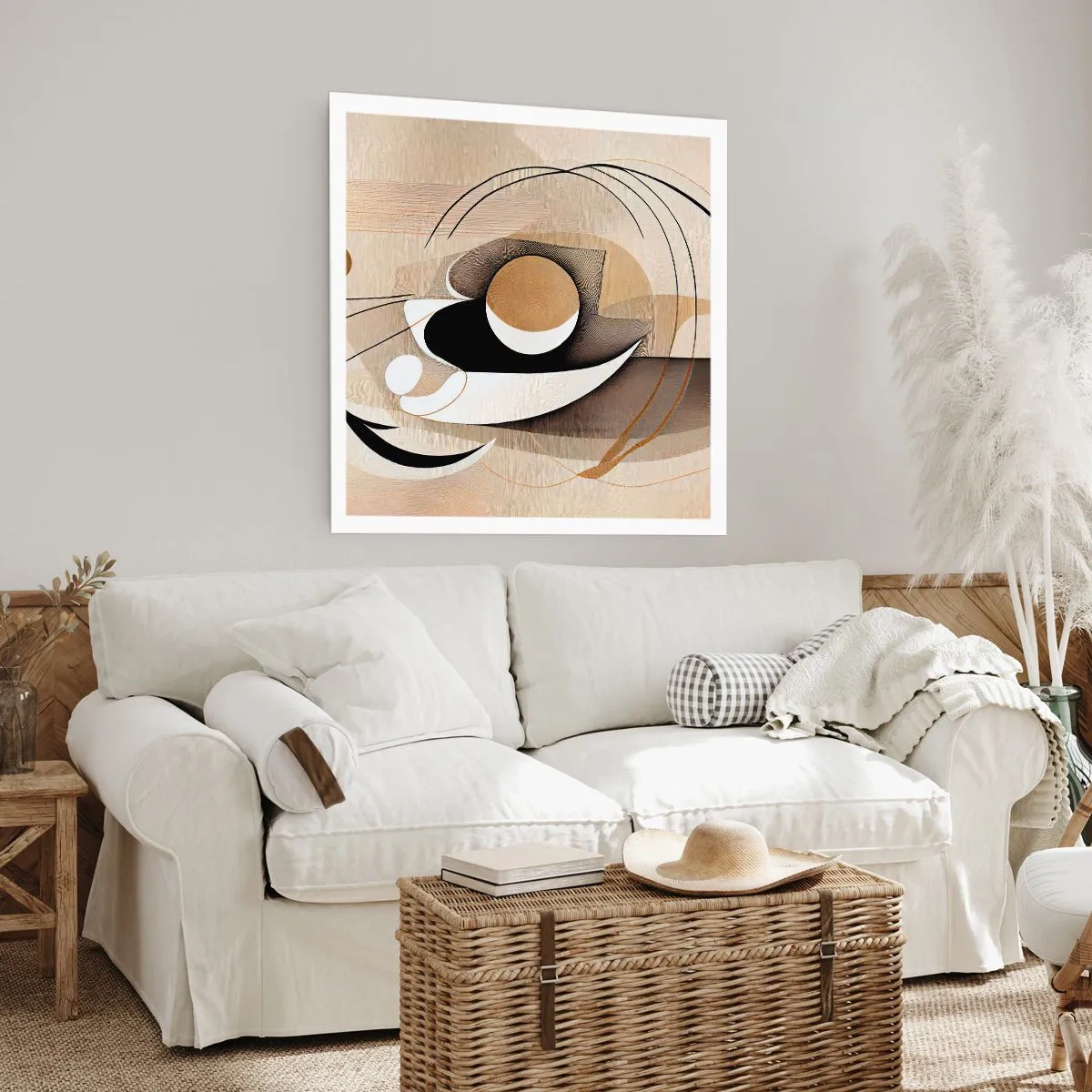 Plakat - Komposition: essensen af ting - 60x60 cm