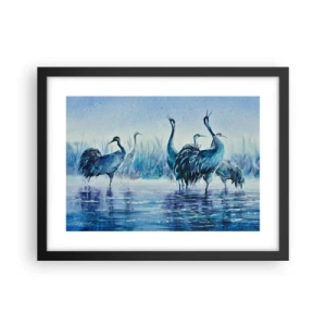 Plakat i sort ramme - Morgenmøde - 40x30 cm