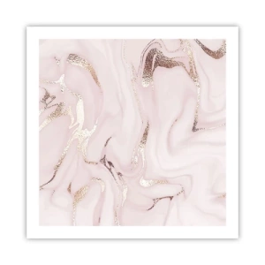 Plakat - I et lyserødt tørklæde - 60x60 cm