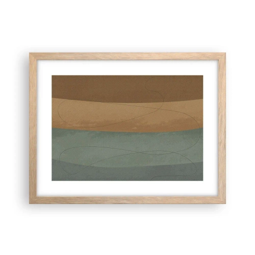 Plakat i ramme af lyst egetræ - Vandret sammensætning - 40x30 cm