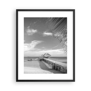 Plakat i sort ramme - Et minde eller en drøm? - 40x50 cm