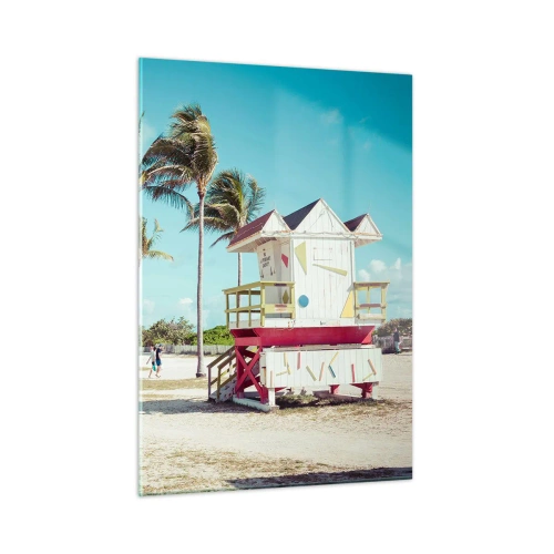 Billede på glas - En smuk dag foran dig - 50x70 cm