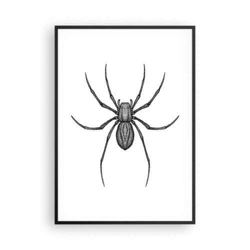 Plakat i sort ramme - Foruroligende præcision - 70x100 cm