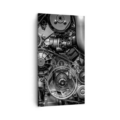Lærredstryk - Billede på lærred - Mekanikkens poesi - 45x80 cm