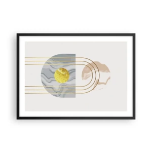 Plakat i sort ramme - Lysstyrke og udstråling - 70x50 cm