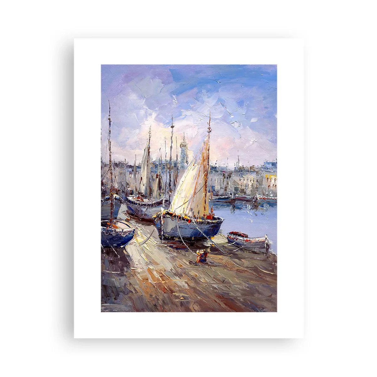 Plakat - By ved bugten - 30x40 cm