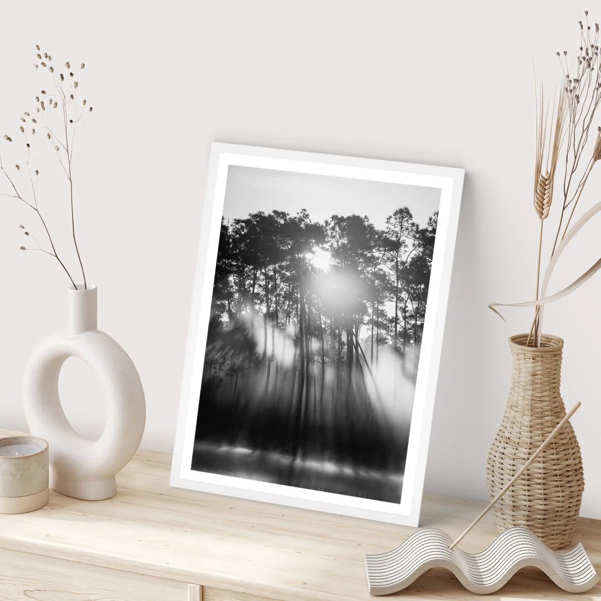 Plakat i hvid ramme - Ustoppelig sol - 70x100 cm