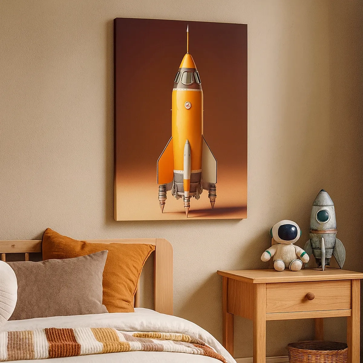 Lærredstryk - Billede på lærred - Det begynder med en drøm - 50x70 cm