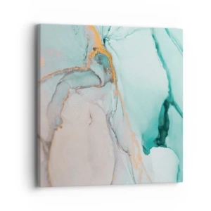 Lærredstryk - Billede på lærred - Dans af former og farver - 30x30 cm