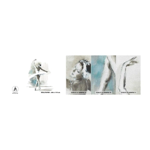 Prøve Fototapet Premium Canvas - Fortryllet til en svane - Ballerina, Dans, Ballet - 100x30 cm