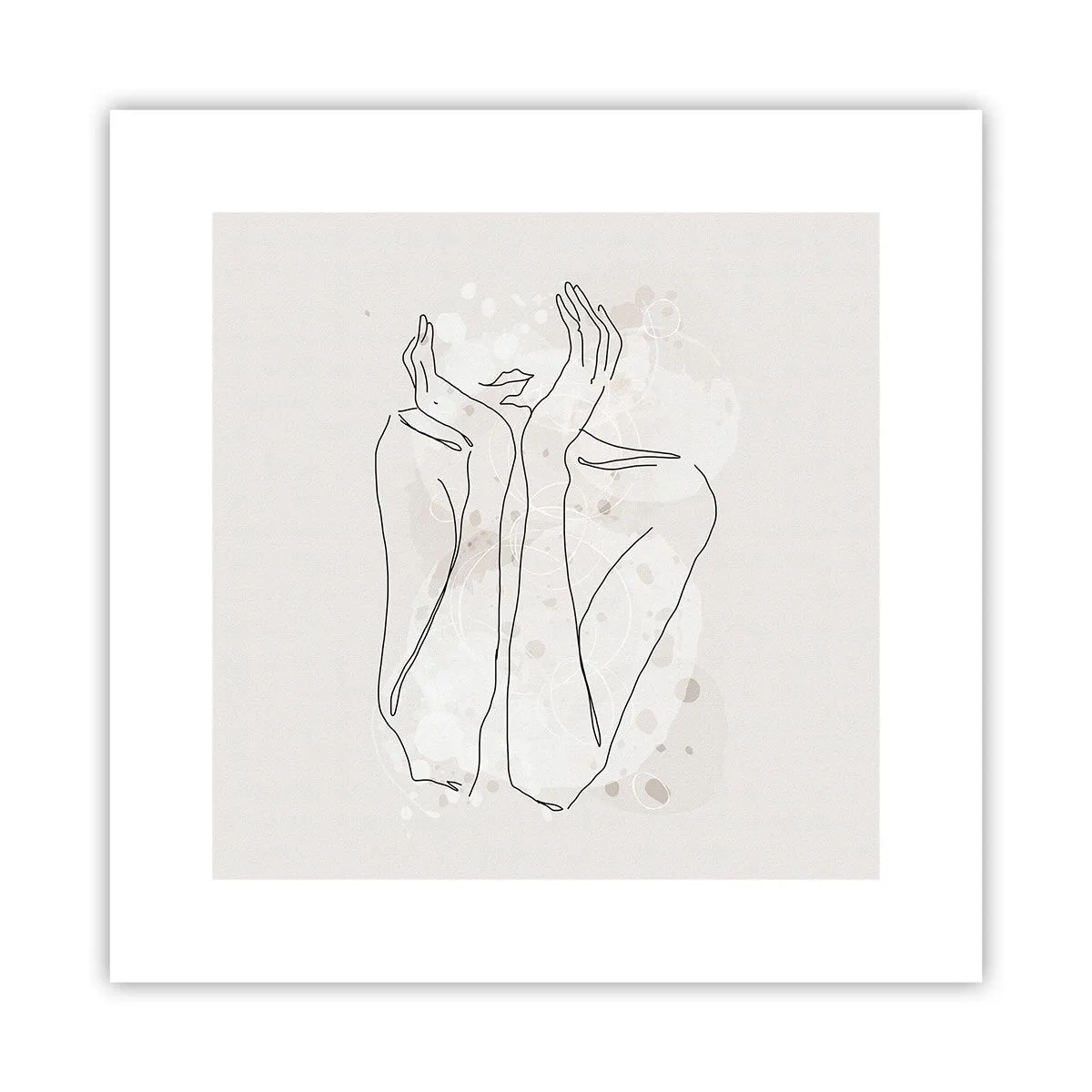 Plakat - En drømmende stund - 30x30 cm