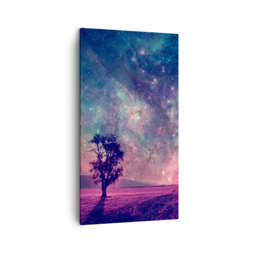 Lærredstryk - Billede på lærred - Under en magisk himmel - 45x80 cm