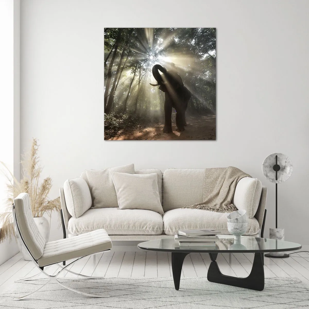 Billede på glas - Under en lykkelig stjerne - 70x70 cm