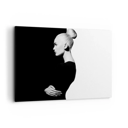 Lærredstryk - Billede på lærred - Blot en kvinde - 100x70 cm