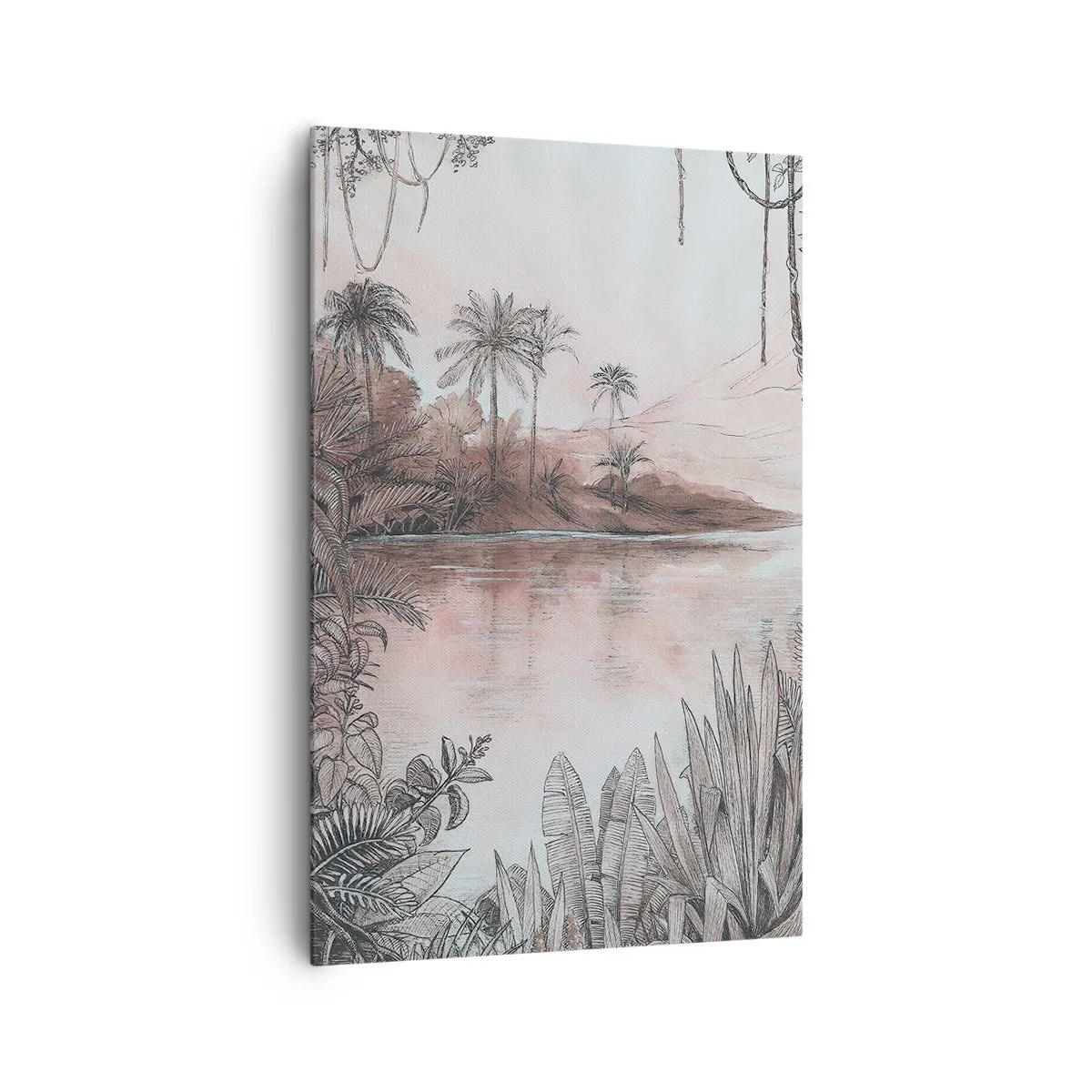 Lærredstryk - Billede på lærred - En opdagelsesrejsendes dagbog fra det 19. århundrede - 80x120 cm