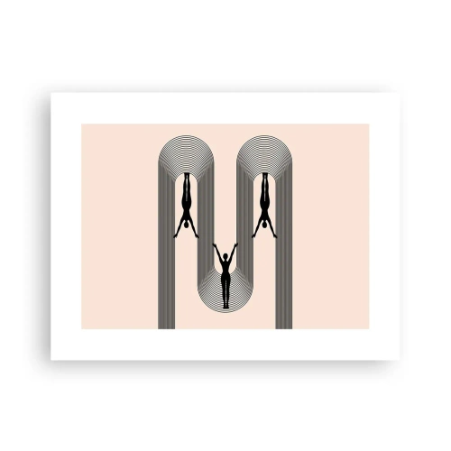 Plakat - På hovedet nedad - 40x30 cm